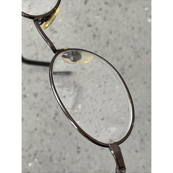 Nautica Eyeglasses Frames ONLY N7036 001 Brown Round Full Rim 46-21-135 - Picture 11 of 12